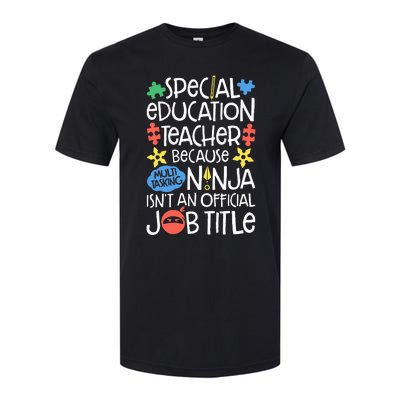 Special Education Teacher Ninja SPED Job Softstyle CVC T-Shirt