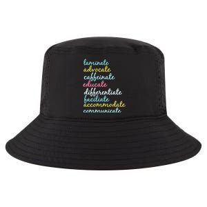 Special Education Teacher Laminate Advocate Caffeinate Cool Comfort Performance Bucket Hat