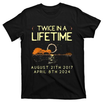 Solar Eclipse Twice In Lifetime April 08 2024 T-Shirt