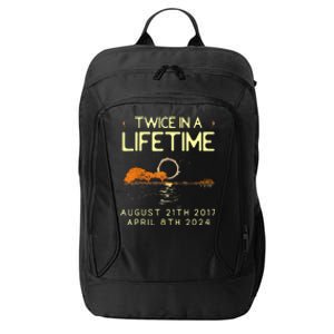 Solar Eclipse Twice In Lifetime April 08 2024 City Backpack