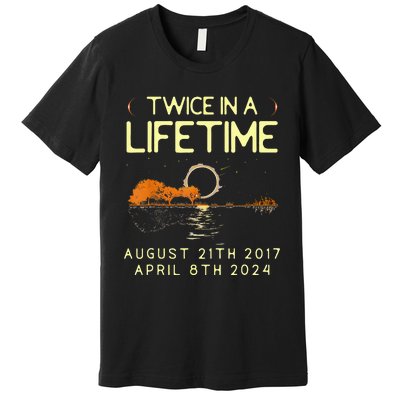 Solar Eclipse Twice In Lifetime April 08 2024 Premium T-Shirt