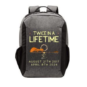 Solar Eclipse Twice In Lifetime April 08 2024 Vector Backpack