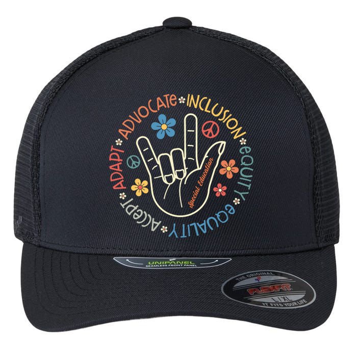 Special Education Teacher Inspirational Sped Teachers Autism Flexfit Unipanel Trucker Cap