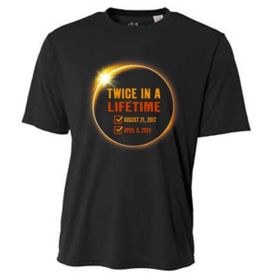 Solar Eclipse Twice In Lifetime 2024 Solar Eclipse Cooling Performance Crew T-Shirt