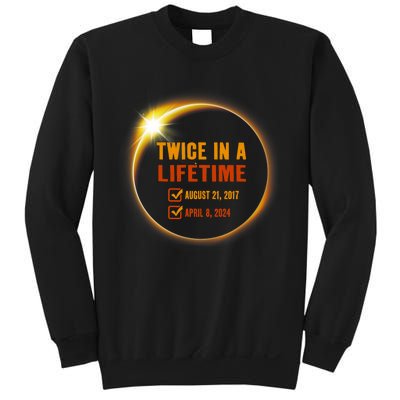 Solar Eclipse Twice In Lifetime 2024 Solar Eclipse Sweatshirt