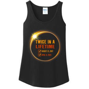 Solar Eclipse Twice In Lifetime 2024 Solar Eclipse Ladies Essential Tank