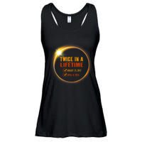 Solar Eclipse Twice In Lifetime 2024 Solar Eclipse Ladies Essential Flowy Tank