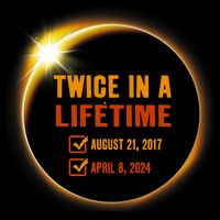 Solar Eclipse Twice In Lifetime 2024 Solar Eclipse 16 in Basic Backpack
