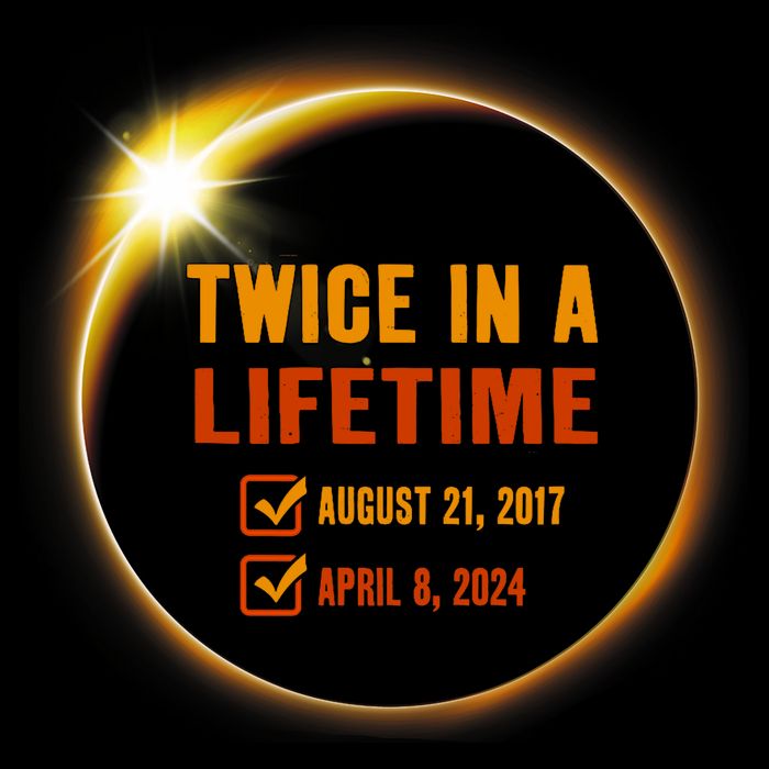 Solar Eclipse Twice In Lifetime 2024 Solar Eclipse 16 in Basic Backpack