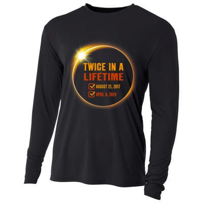 Solar Eclipse Twice In Lifetime 2024 Solar Eclipse Cooling Performance Long Sleeve Crew