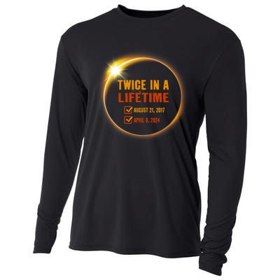 Solar Eclipse Twice In Lifetime 2024 Solar Eclipse Cooling Performance Long Sleeve Crew