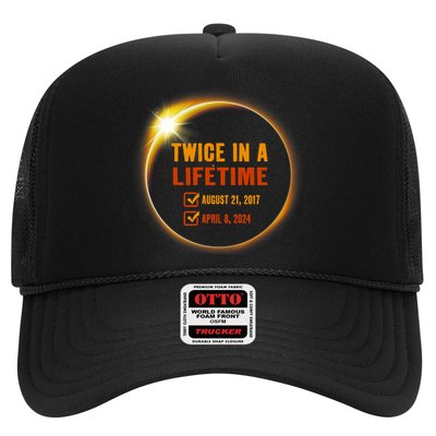 Solar Eclipse Twice In Lifetime 2024 Solar Eclipse Trucker Hat