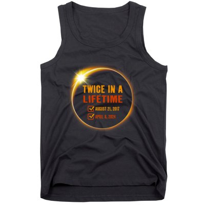 Solar Eclipse Twice In Lifetime 2024 Solar Eclipse Tank Top