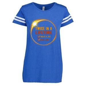 Solar Eclipse Twice In Lifetime 2024 Solar Eclipse Enza Ladies Jersey Football T-Shirt