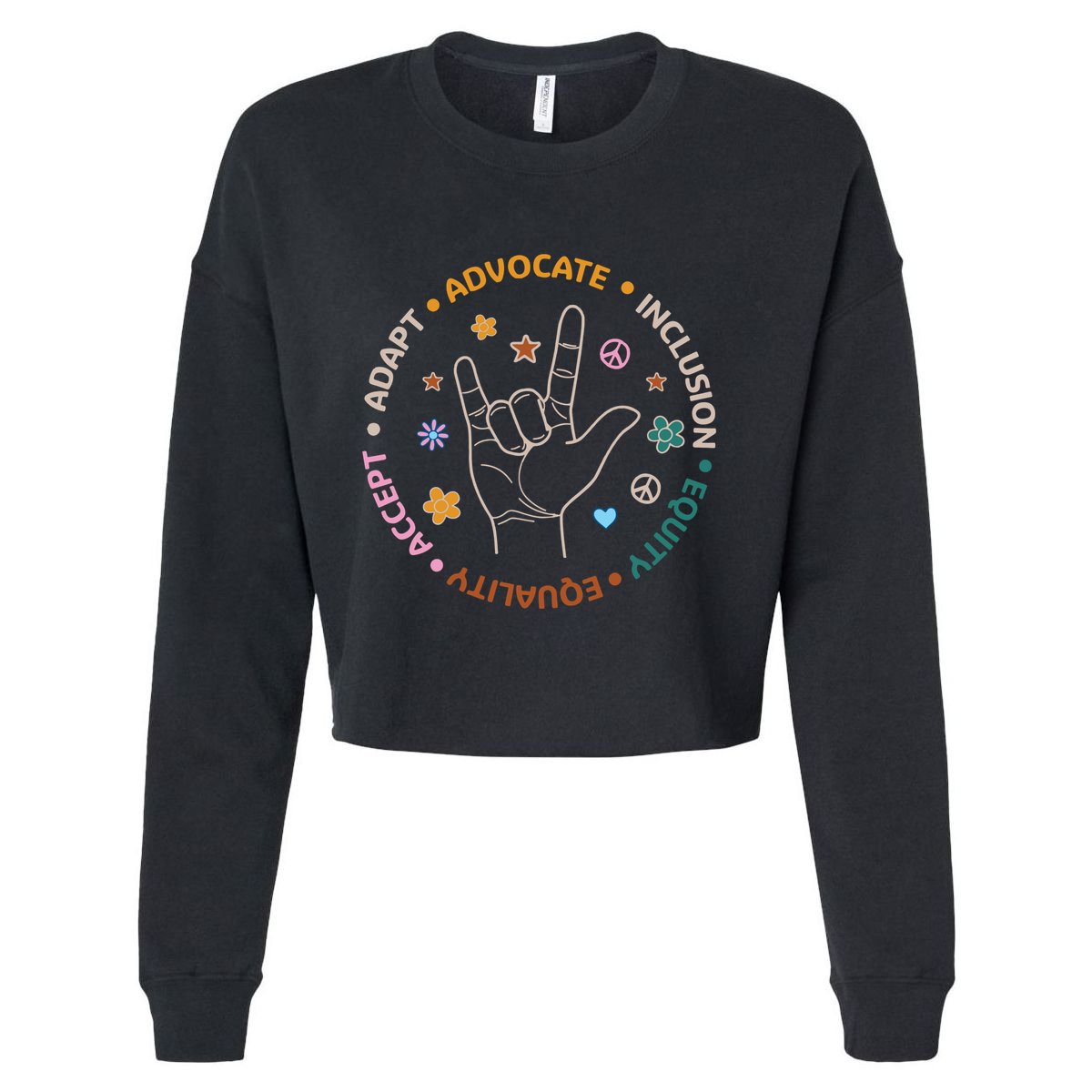 Special Education Teacher Sped Teacher Cropped Pullover Crew