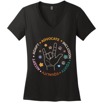 Special Education Teacher Sped Teacher Women's V-Neck T-Shirt