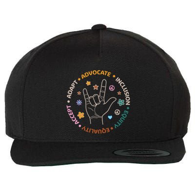 Special Education Teacher Sped Teacher Wool Snapback Cap