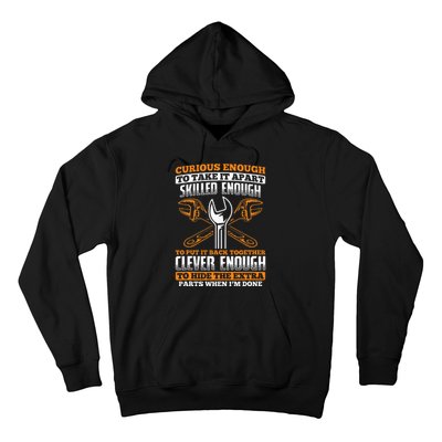 Skilled Enough To Put It Back Together Garage Car Mechanic Hoodie