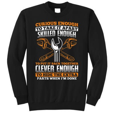 Skilled Enough To Put It Back Together Garage Car Mechanic Sweatshirt