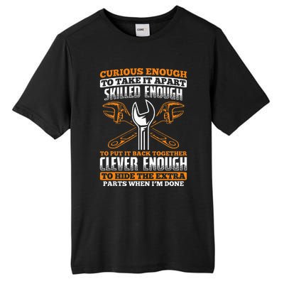 Skilled Enough To Put It Back Together Garage Car Mechanic Tall Fusion ChromaSoft Performance T-Shirt