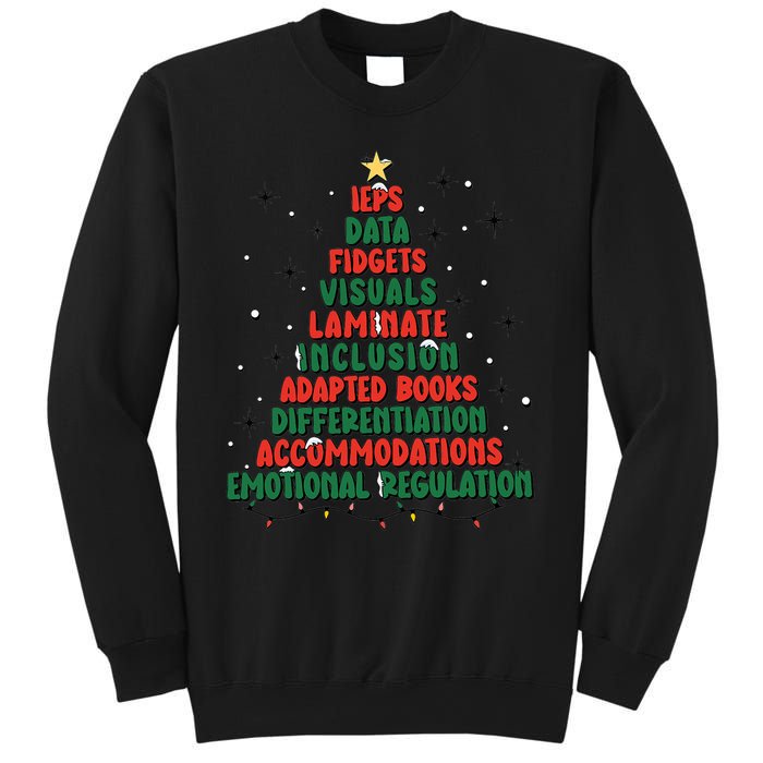 Special Ed Teacher Christmas Holiday Teacher Xmas Lights Sweatshirt