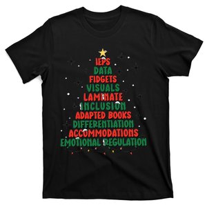 Special Ed Teacher Christmas Holiday Teacher Xmas Lights T-Shirt