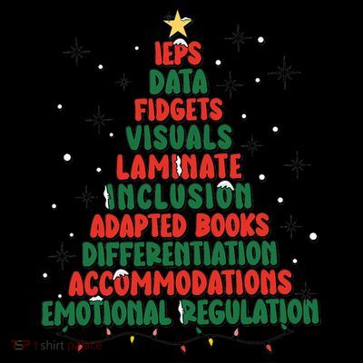 Special Ed Teacher Christmas Holiday Teacher Xmas Lights T-Shirt