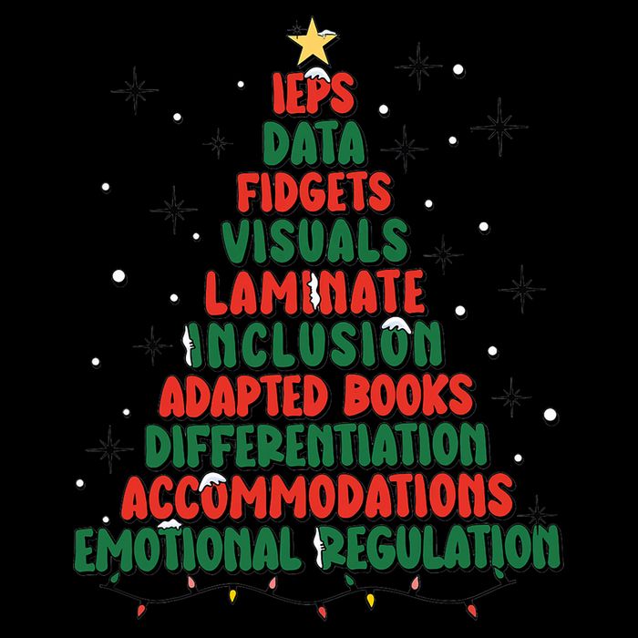 Special Ed Teacher Christmas Holiday Teacher Xmas Lights Mug