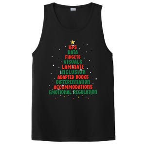 Special Ed Teacher Christmas Holiday Teacher Xmas Lights PosiCharge Competitor Tank