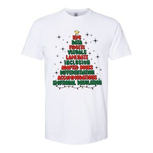 Special Ed Teacher Christmas Holiday Teacher Xmas Lights Softstyle CVC T-Shirt