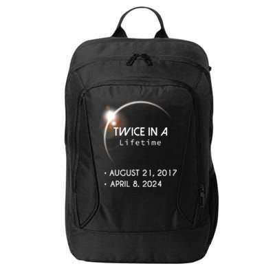 Solar Eclipse Twice In Lifetime 2024 City Backpack