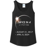 Solar Eclipse Twice In Lifetime 2024 Ladies Essential Tank