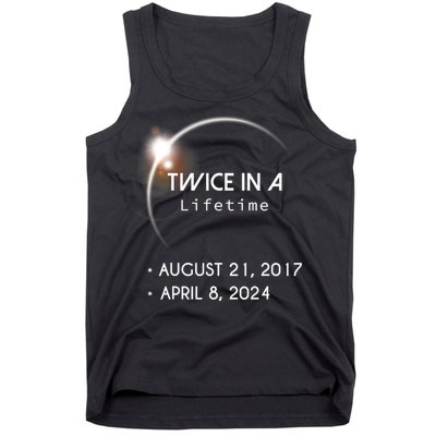 Solar Eclipse Twice In Lifetime 2024 Tank Top