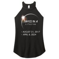 Solar Eclipse Twice In Lifetime 2024 Women's Perfect Tri Rocker Tank