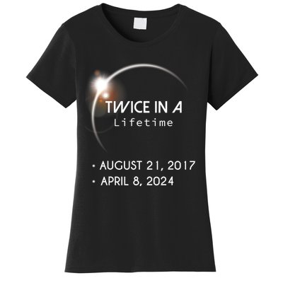 Solar Eclipse Twice In Lifetime 2024 Women's T-Shirt