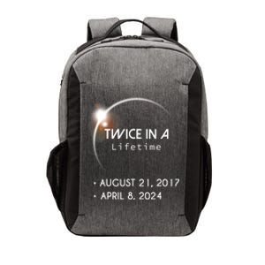 Solar Eclipse Twice In Lifetime 2024 Vector Backpack