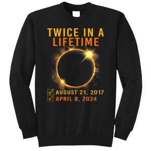 Solar Eclipse Twice In Lifetime 2024 Solar Eclipse Sweatshirt