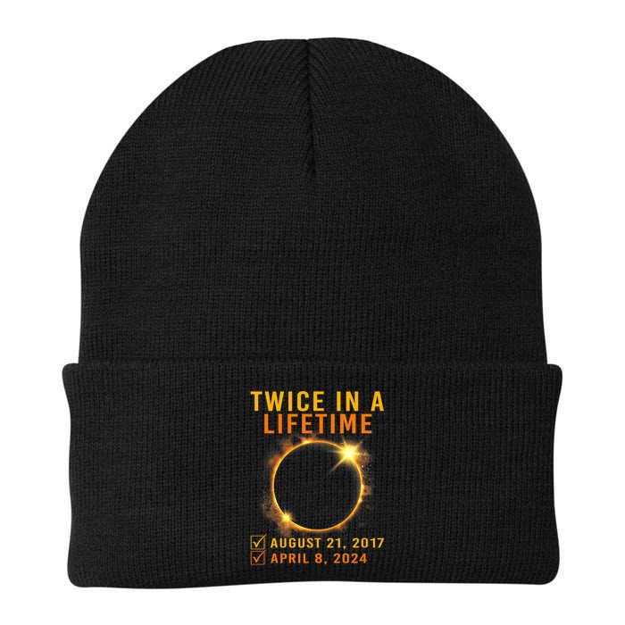 Solar Eclipse Twice In Lifetime 2024 Solar Eclipse Knit Cap Winter Beanie