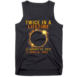 Solar Eclipse Twice In Lifetime 2024 Solar Eclipse Tank Top