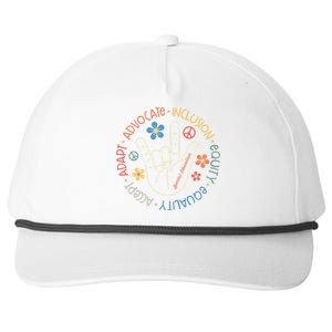 Special Education Teacher Inspirational SPED Teachers Autism Snapback Five-Panel Rope Hat