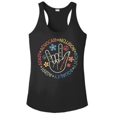 Special Education Teacher Inspirational SPED Teachers Autism Ladies PosiCharge Competitor Racerback Tank