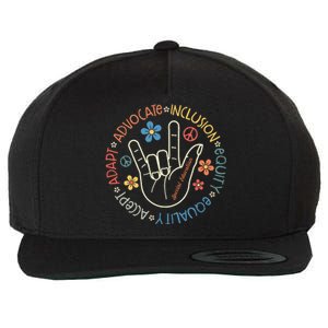 Special Education Teacher Inspirational SPED Teachers Autism Wool Snapback Cap