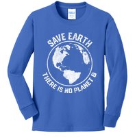 Save Earth There Is No Planet B Earth Day Gift Kids Long Sleeve Shirt