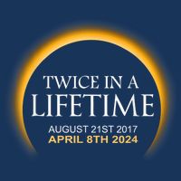 Solar Eclipse Twice In Lifetime 2024 Drawstring Bag