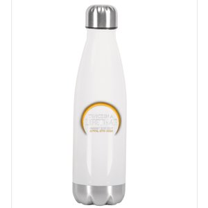 Solar Eclipse Twice In Lifetime 2024 Stainless Steel Insulated Water Bottle