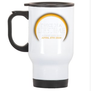 Solar Eclipse Twice In Lifetime 2024 Stainless Steel Travel Mug