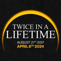 Solar Eclipse Twice In Lifetime 2024 Ladies PosiCharge Tri-Blend Wicking Tank