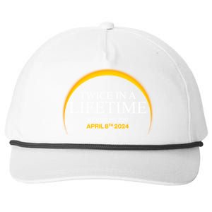 Solar Eclipse Twice In Lifetime 2024 Snapback Five-Panel Rope Hat