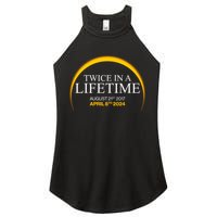 Solar Eclipse Twice In Lifetime 2024 Women's Perfect Tri Rocker Tank