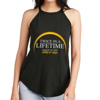 Solar Eclipse Twice In Lifetime 2024 Women's Perfect Tri Rocker Tank